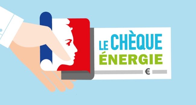 Logo gouvernemental du chèque énergie - infographie