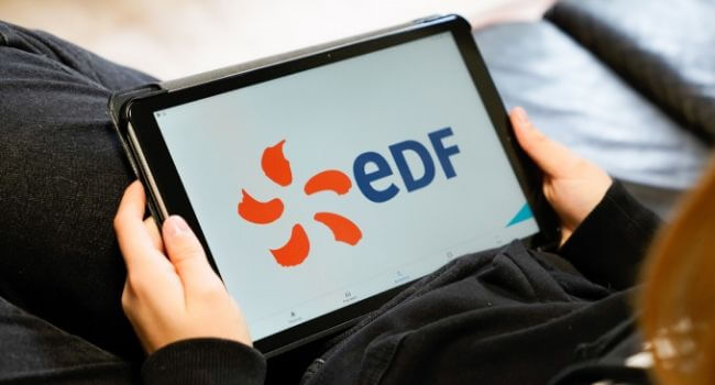 logo edf pour tablette tactile