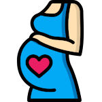 emoticon femme enceinte